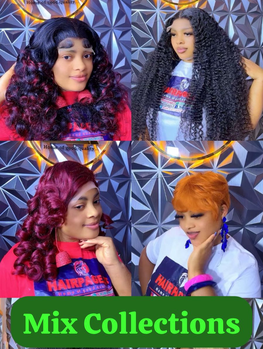 Mix 💯% Human Hairs Collections
