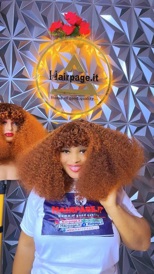 👑Comb Out -Pixel Curls Fringe 16"f