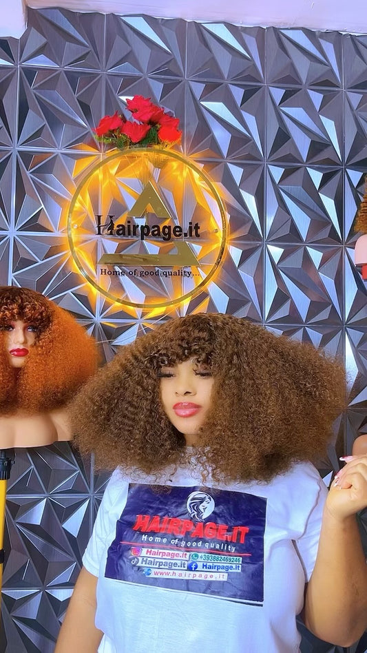 👑Comb Out Pixel Curls Fringe 16"e