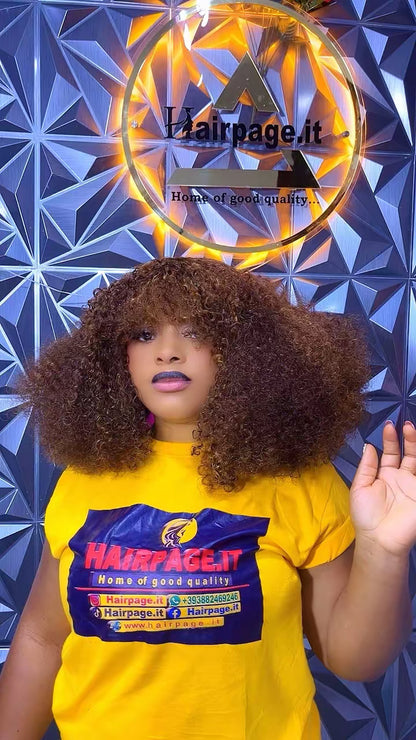 💋Comb Out Pixel Curls Fringe F