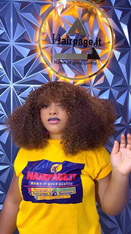 💋Comb Out Pixel Curls Fringe F