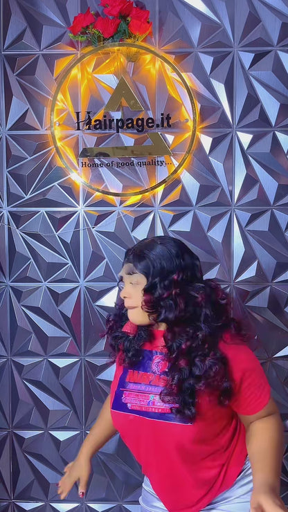 5x5 Glueless Layers  Bouncy Curls 22c